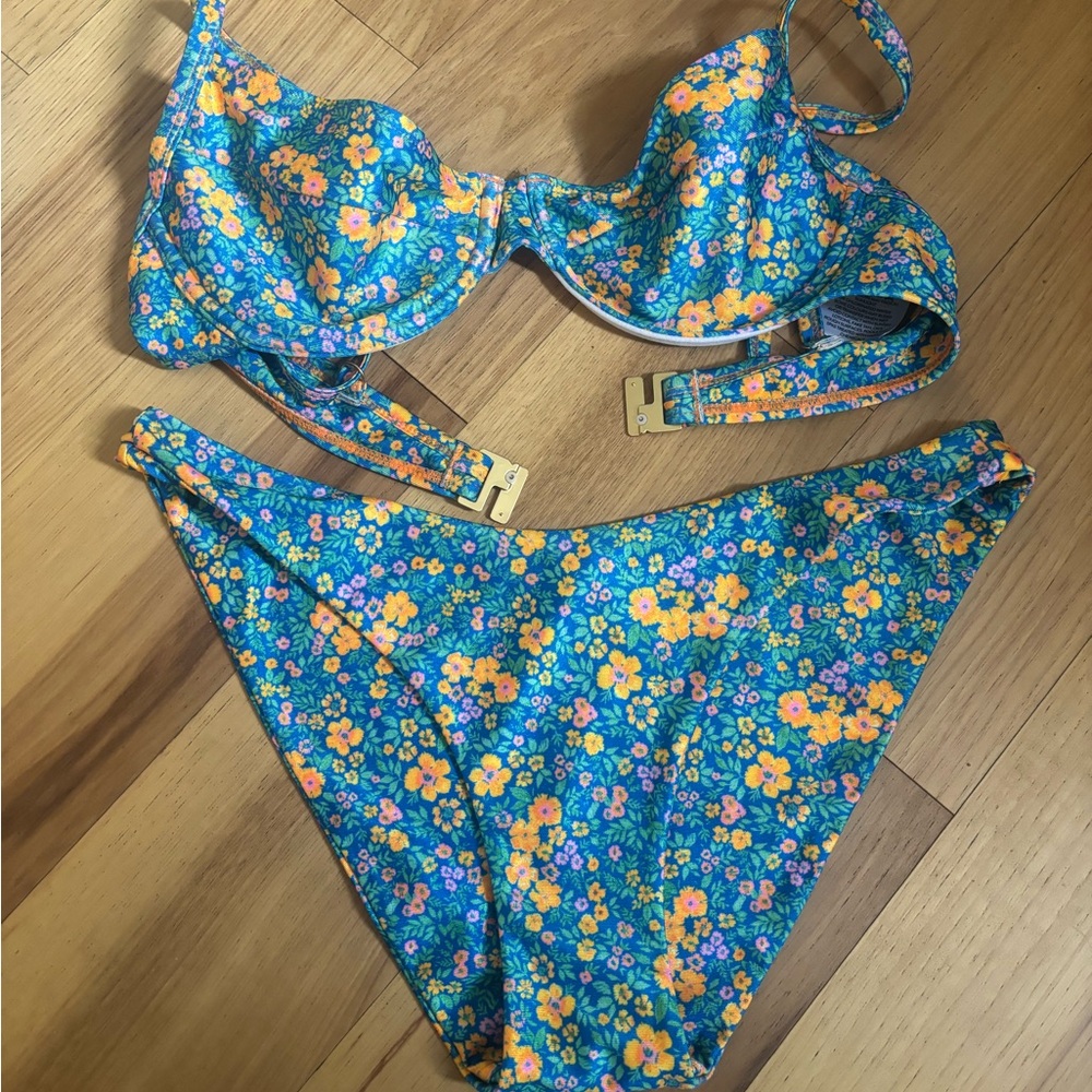 Kulani Kinis Blue Floral Bikini